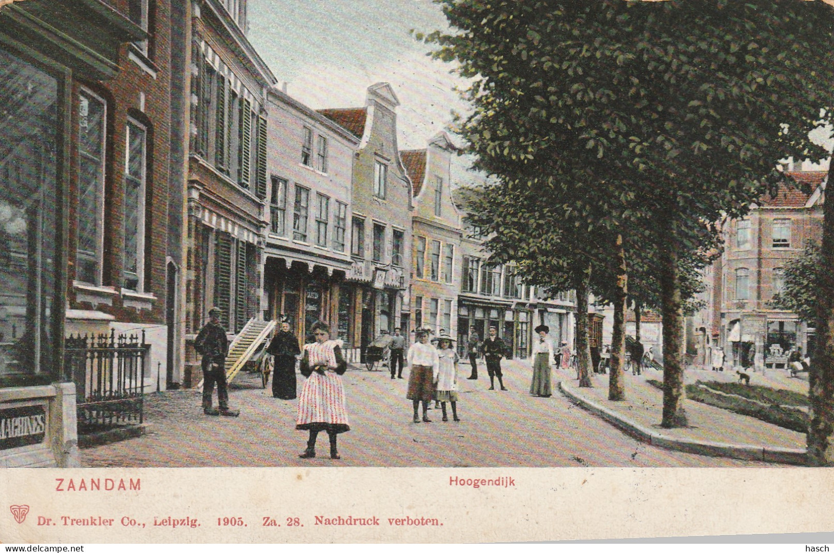 4934 34 Zaandam, Hoogendijk. 1909.  - Zaandam