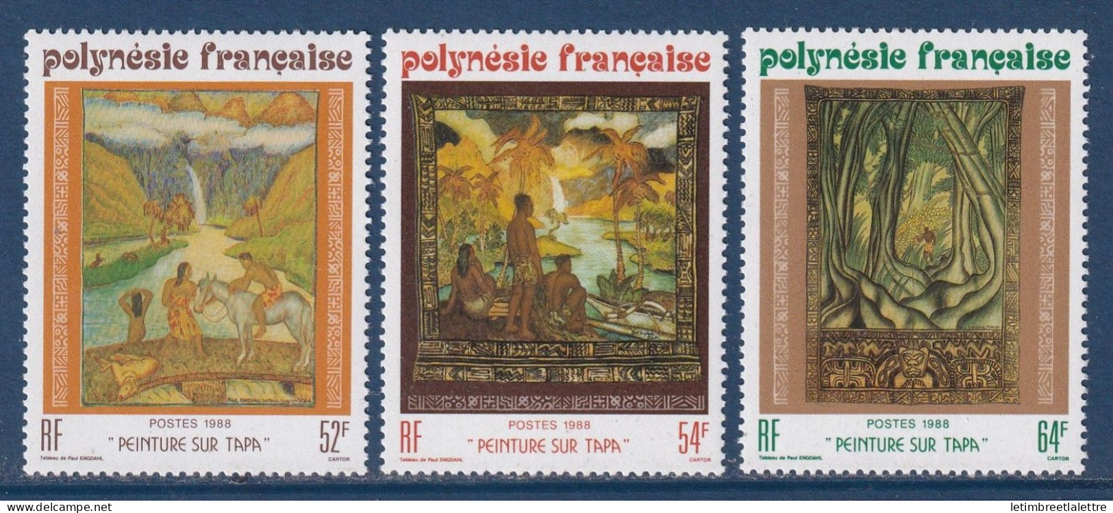 Polynésie Française - YT N° 303 à 305 ** - Neuf Sans Charnière - 1988 - Nuevos