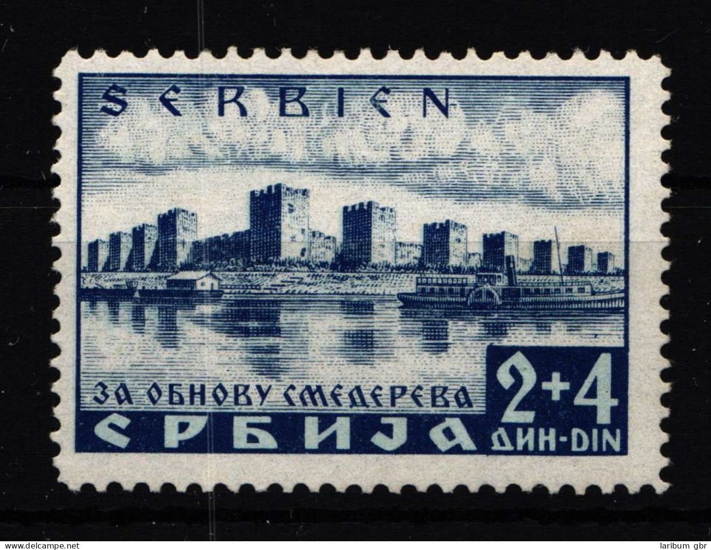 Serbien 49 PF I Mit Falz Tür Im Vordersten Festungsturm #HJ098 - Bezetting 1938-45