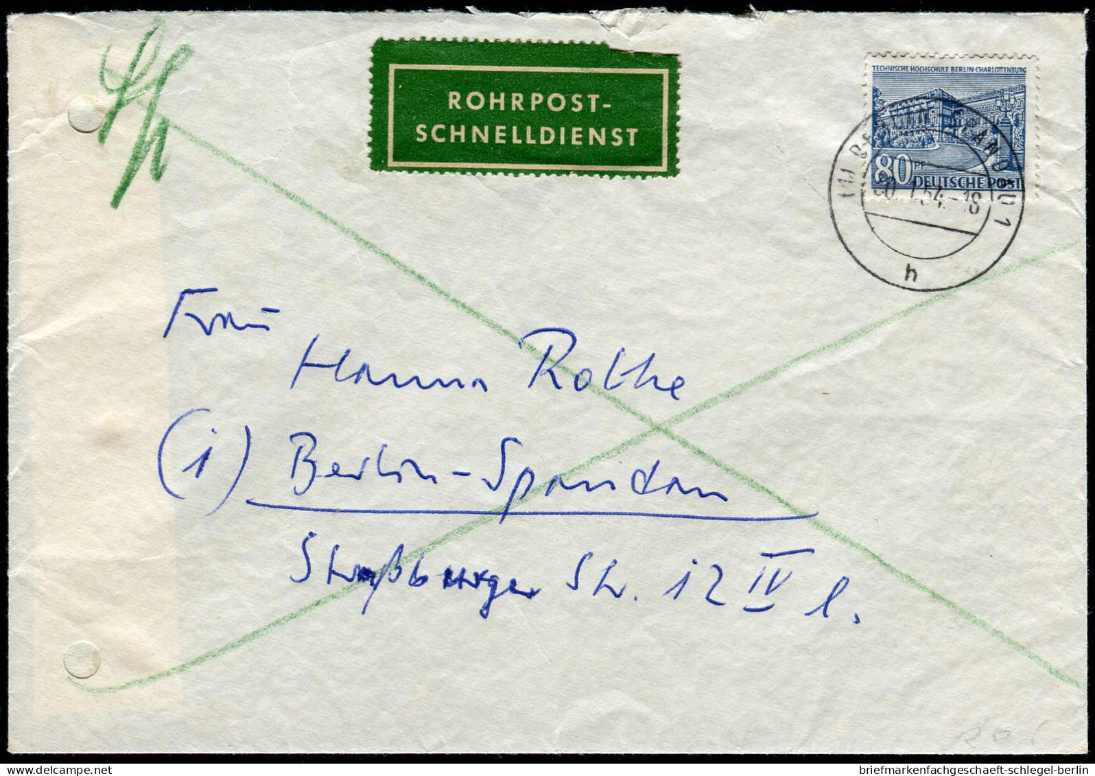 Berlin, 1954, 55, Brief - Altri & Non Classificati