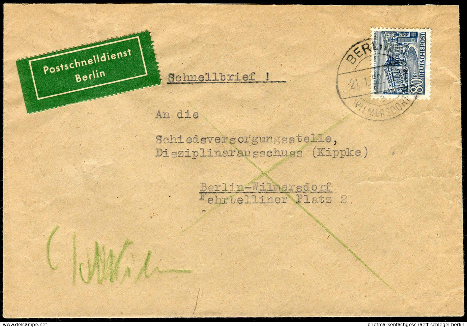 Berlin, 1952, 55, Brief - Andere & Zonder Classificatie