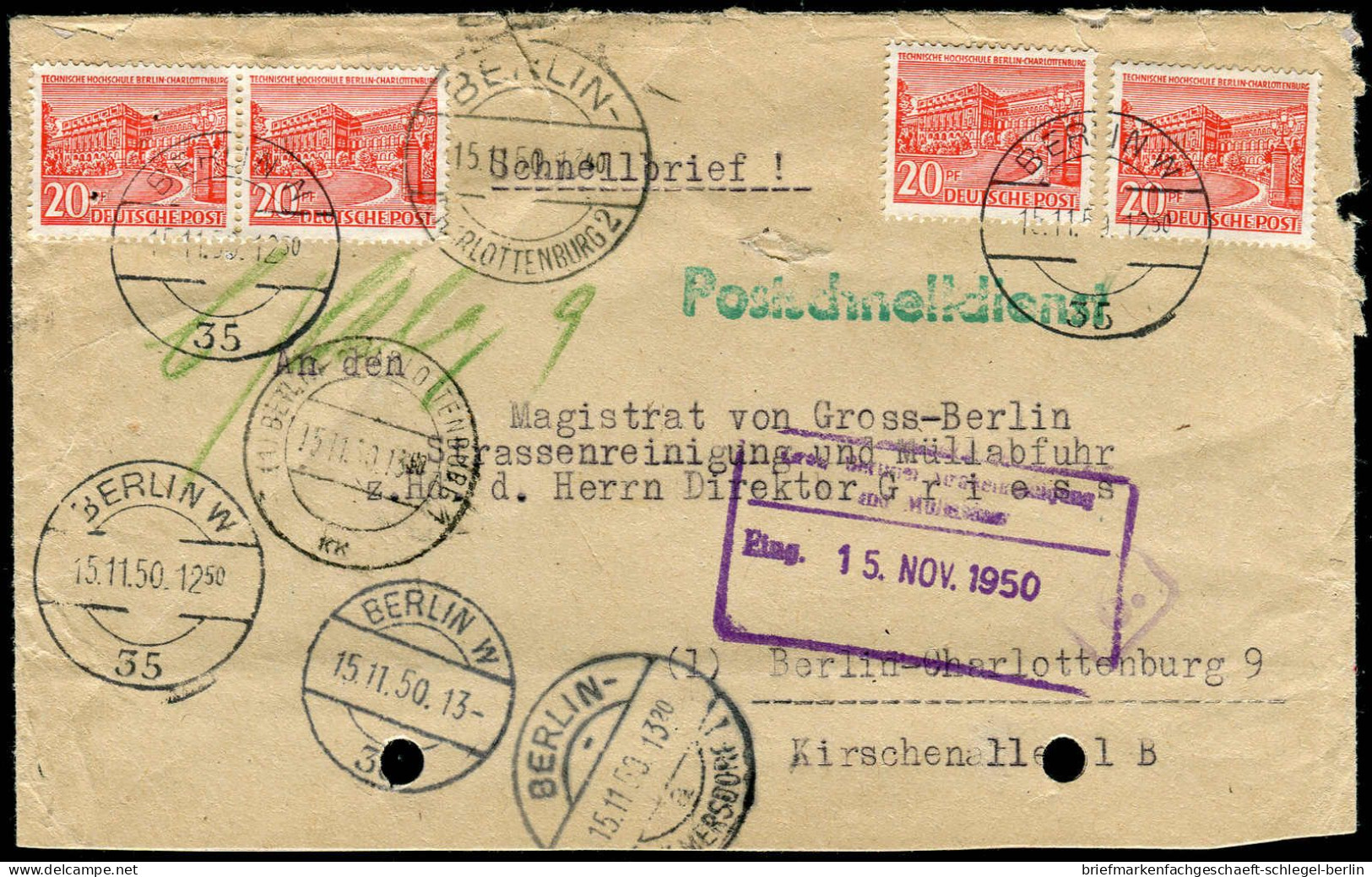 Berlin, 1950, 49(4), Brief - Autres & Non Classés