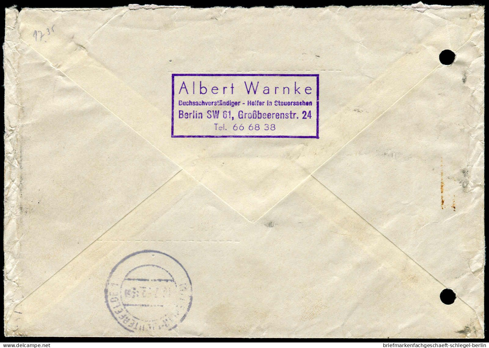 Berlin, 1952, 49, 55, Brief - Other & Unclassified