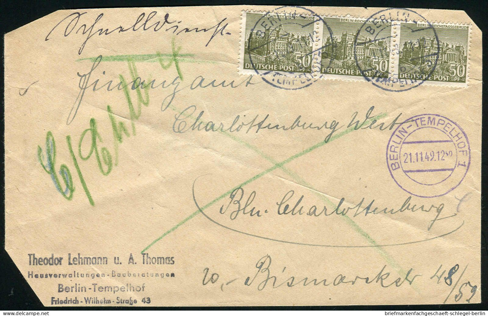 Berlin, 1949, 53(2), Brief - Sonstige & Ohne Zuordnung