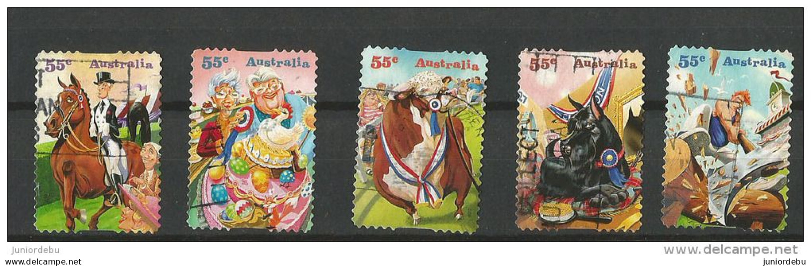 Australia  - 2010  - Come To The Show   - 5 Different  - USED. ( Condition As Per Scan ) ( OL 14/07/2013 ) - Used Stamps