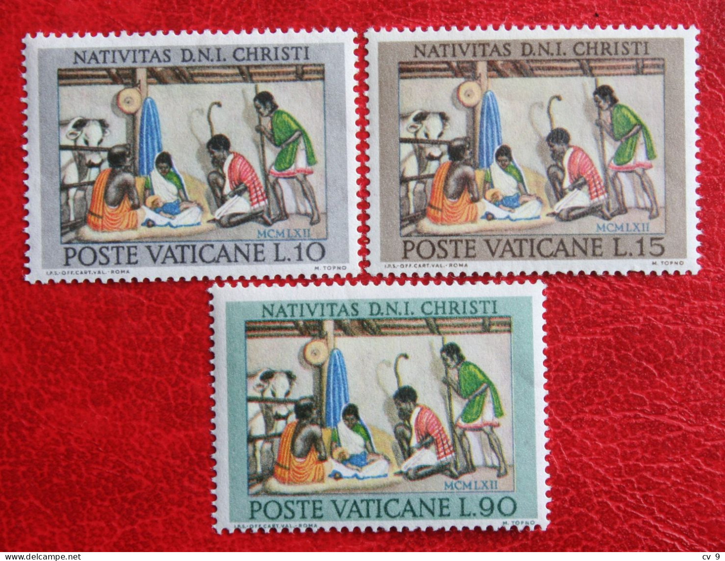 READ Natale Weihnachten Xmas Noel Kerst 1962 Mi 420-422 Yv 371-373 POSTFRIS / MNH / ** VATICANO VATICAN VATICAAN - Unused Stamps