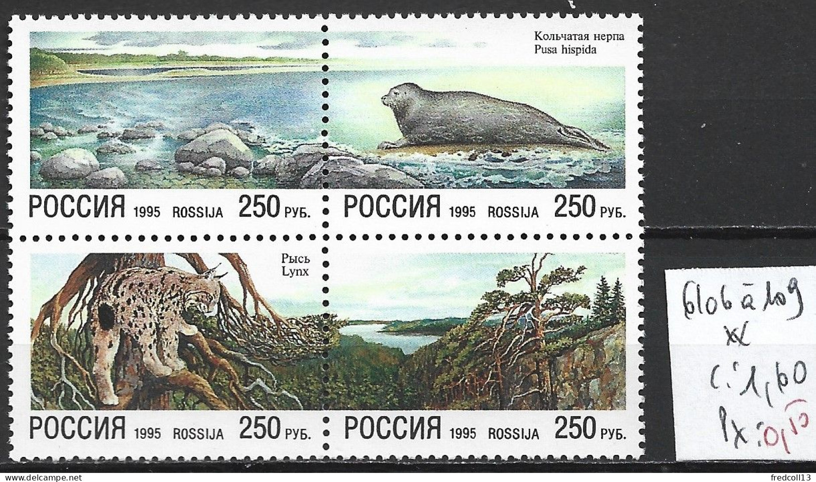 RUSSIE 6106 à 109 ** Côte 1.60 € - Unused Stamps