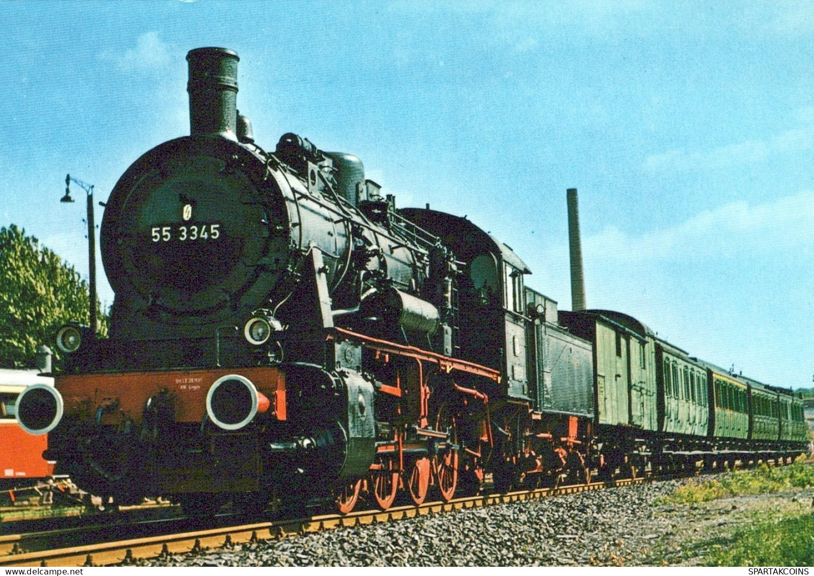 TREN TRANSPORTE Ferroviario Vintage Tarjeta Postal CPSM #PAA966.A - Trains
