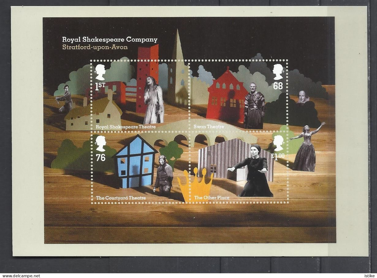 U.K., Royal Shakespeare Company, Stratford-upon-Avon, Miniature Sheet, 2011. - Stamps (pictures)