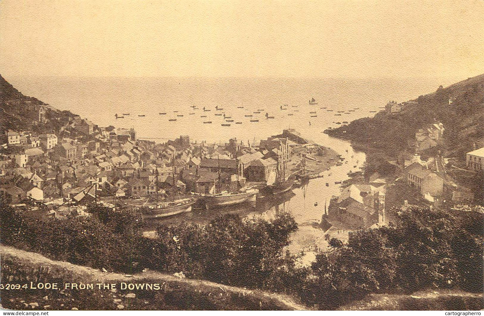 England Looe From The Downs - Sonstige & Ohne Zuordnung