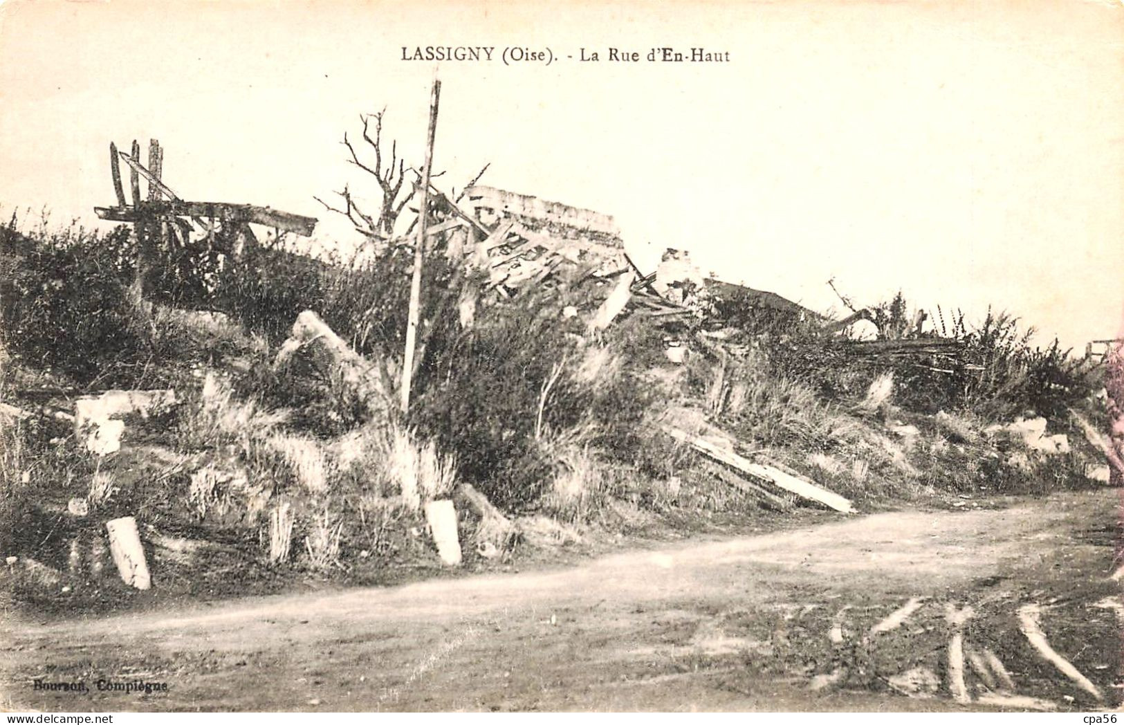 LASSIGNY - La Rue D'EN-HAUT - Bourson éd. - Lassigny