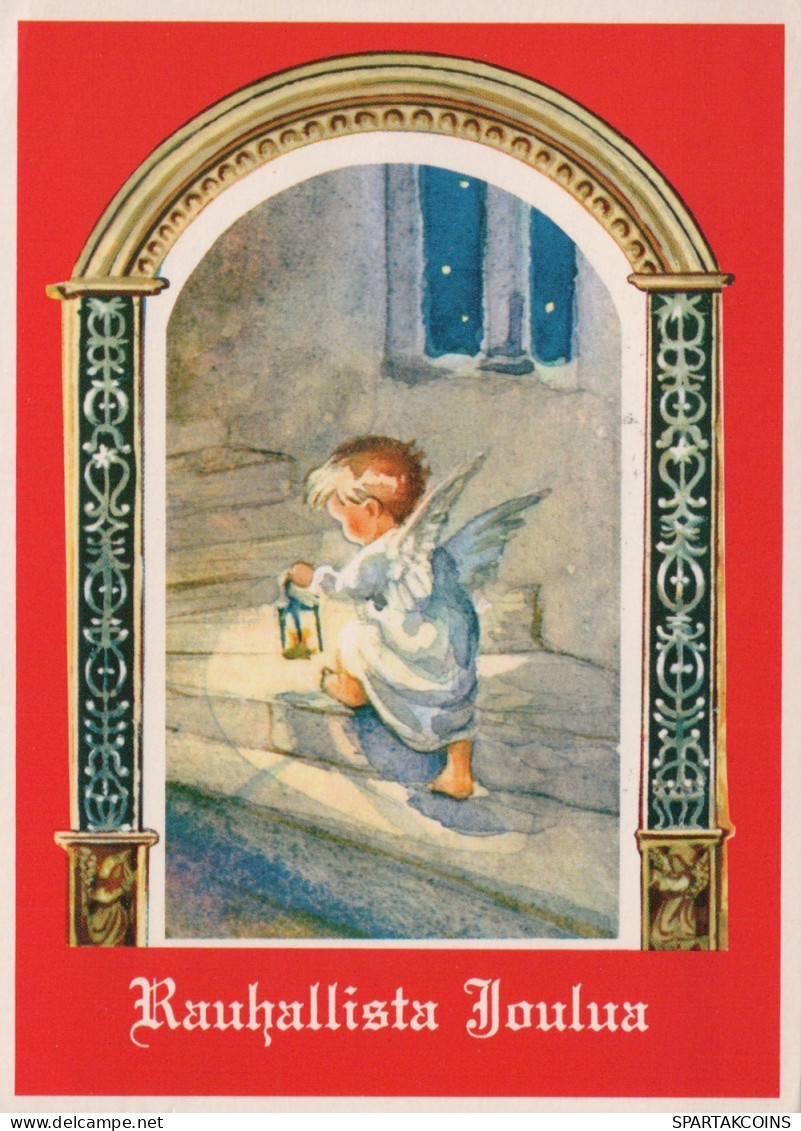 ANGELO Buon Anno Natale Vintage Cartolina CPSM #PAJ357.A - Engelen