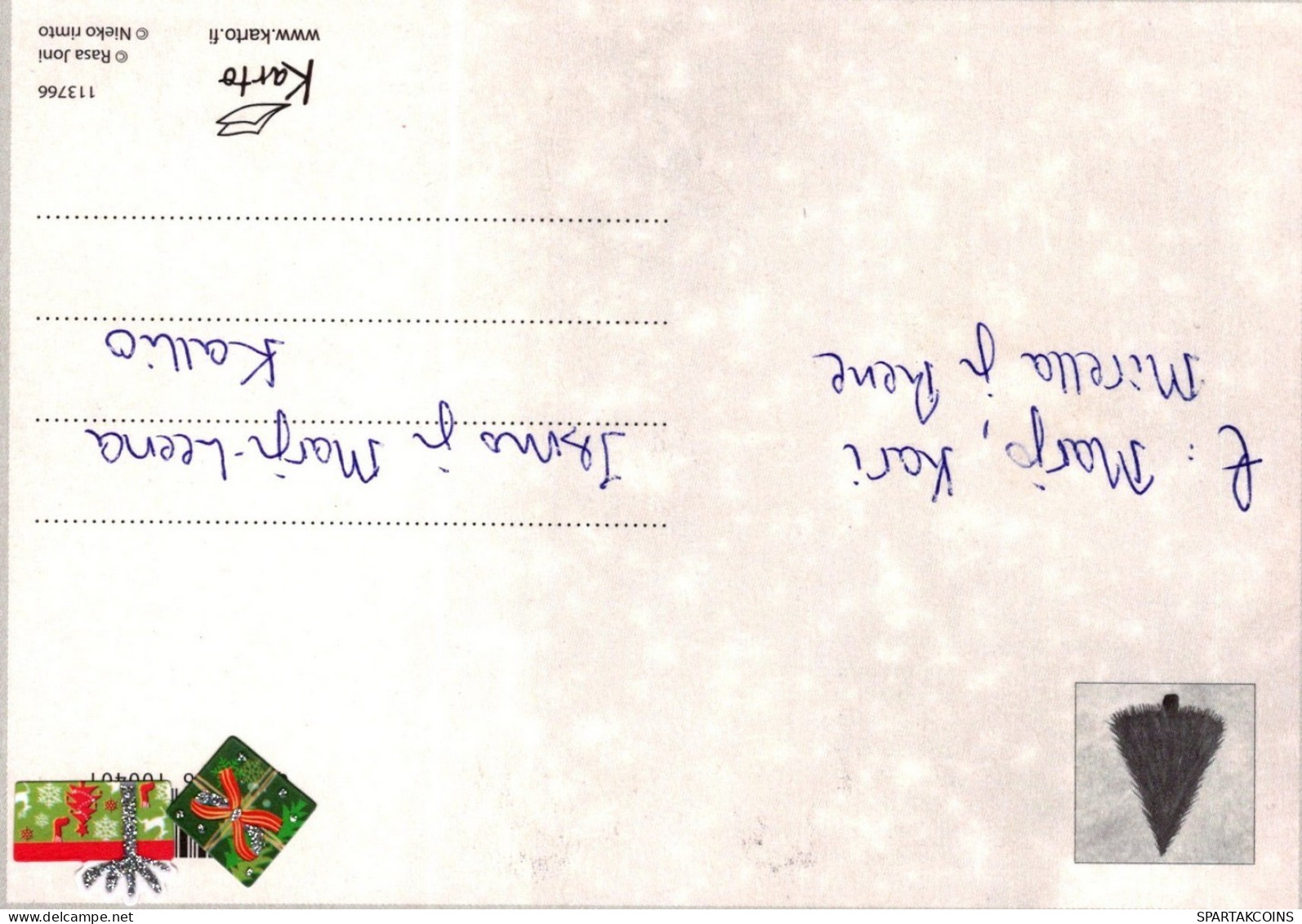 ÁNGEL NAVIDAD Vintage Tarjeta Postal CPSM #PAH221.A - Anges