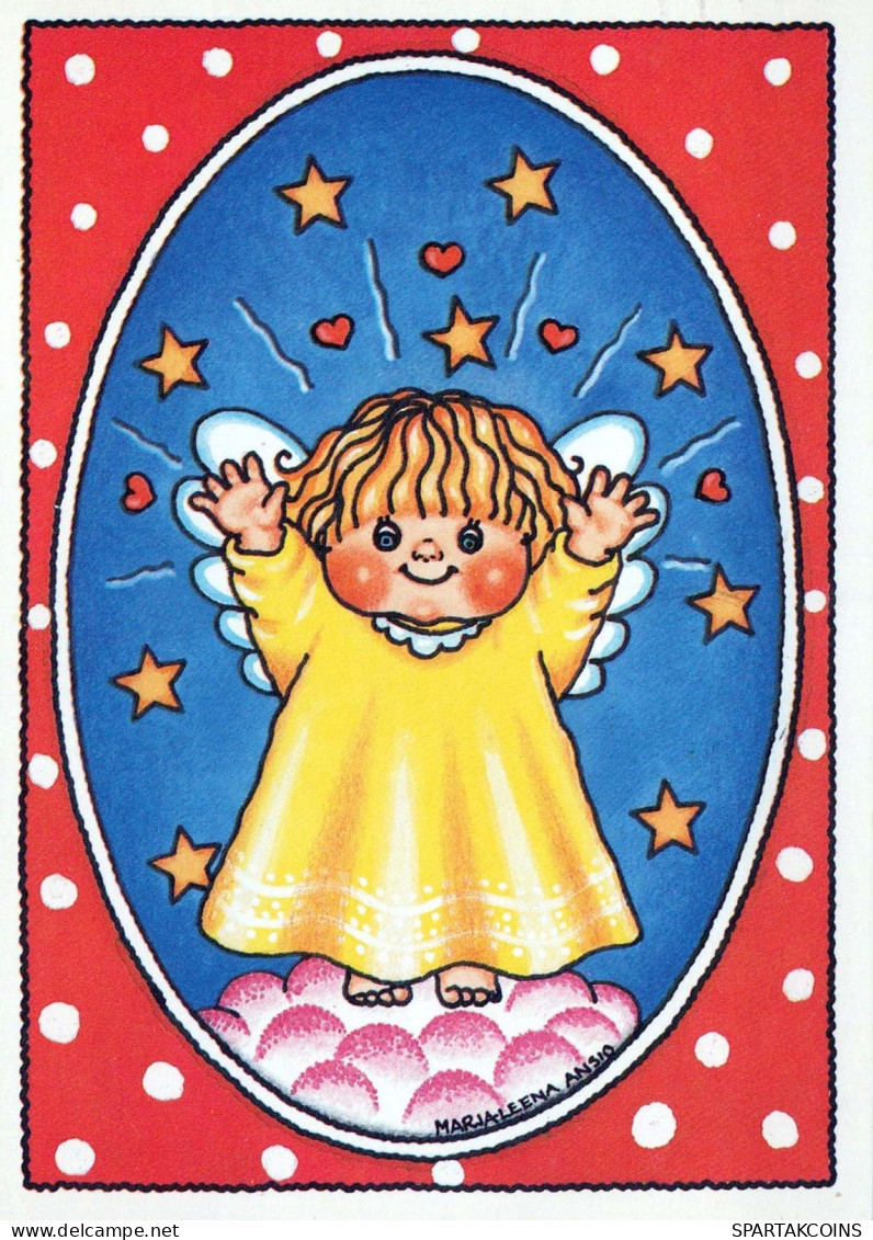 ANGELO Natale Vintage Cartolina CPSM #PBP274.A - Engelen