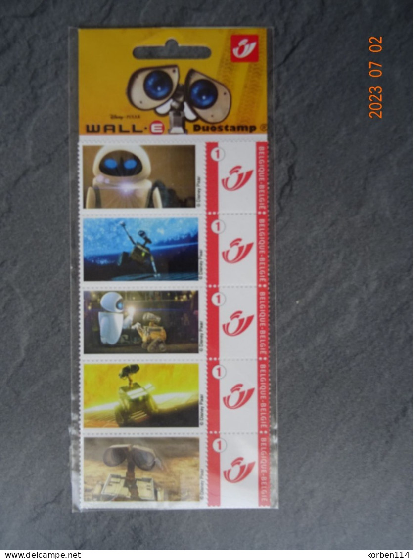 "  WALL E "    DUOSTAMP NOG IN DE BLISTER - 1997-… Permanent Validity [B]
