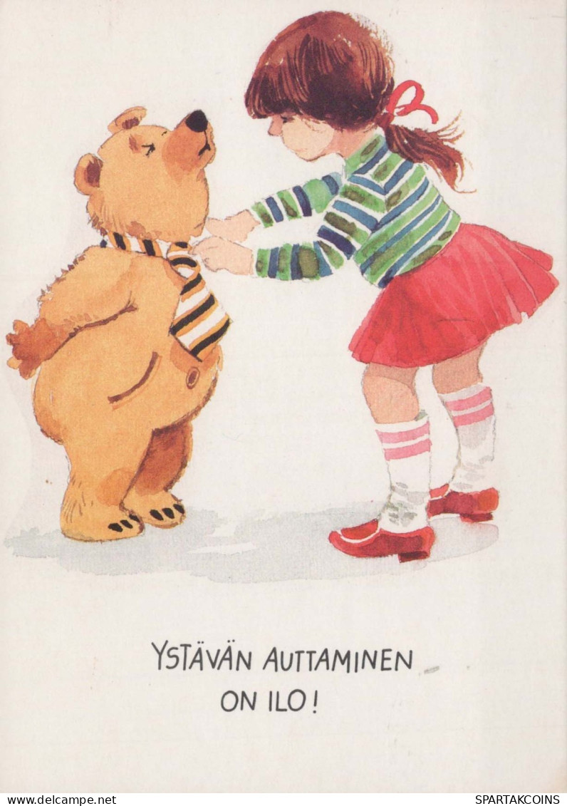 NASCERE Animale Vintage Cartolina CPSM #PBS247.A - Bären