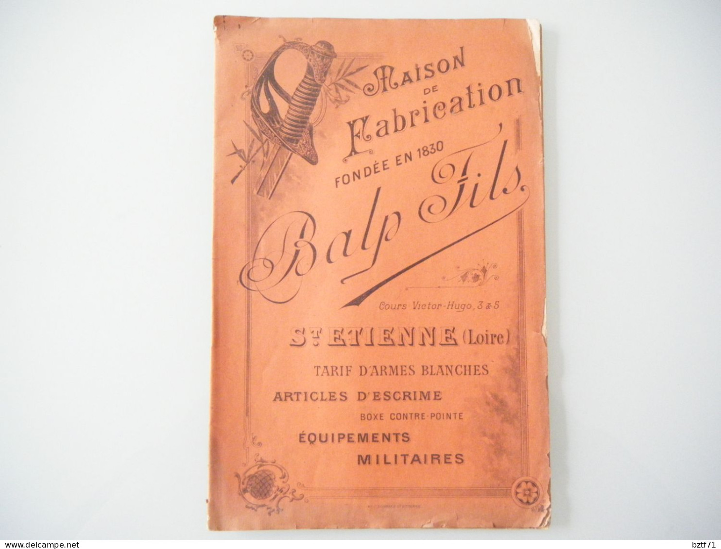 Catalogue Balp - Blankwaffen