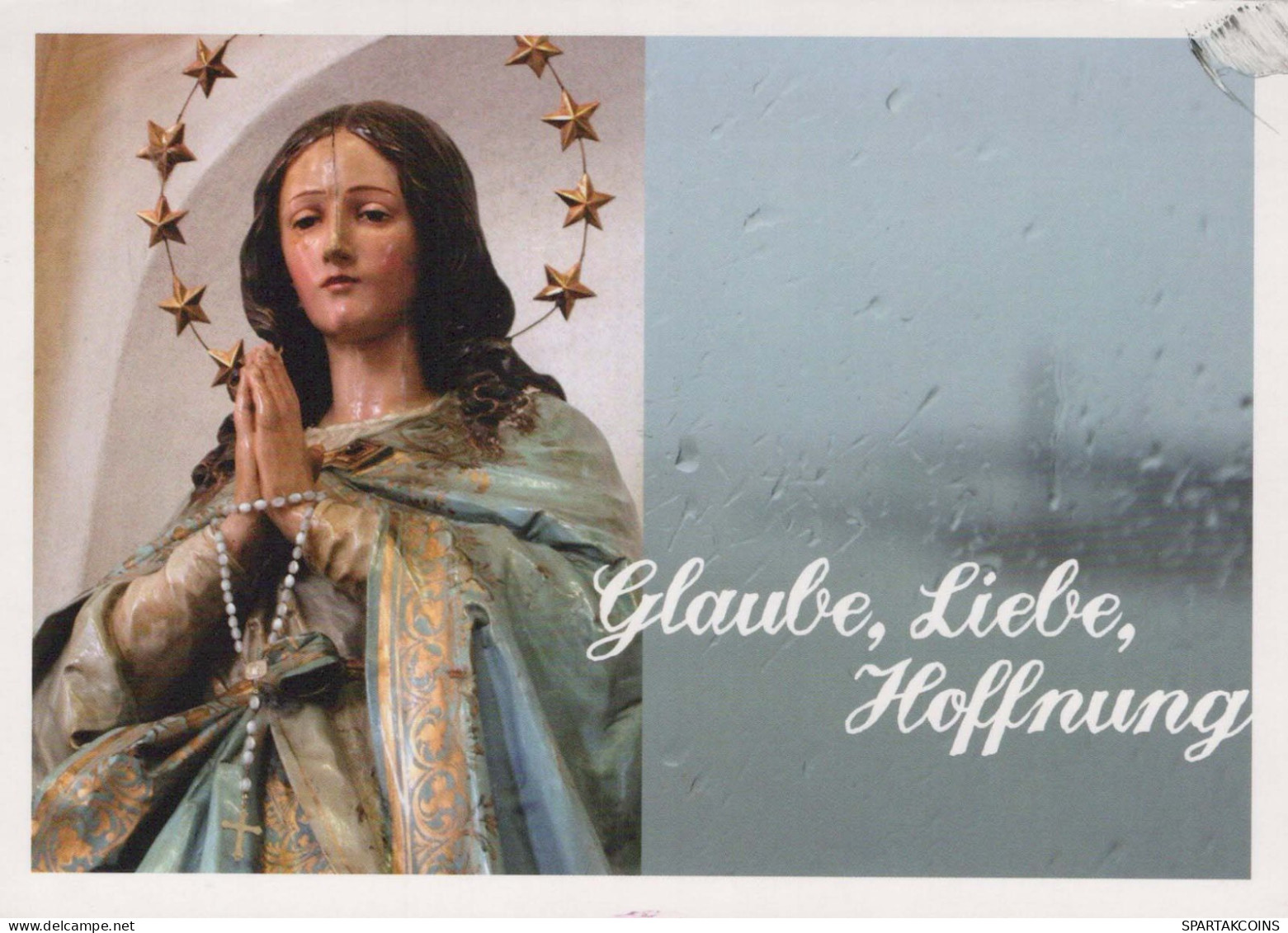 STATUA SAINT Cristianesimo Religione Vintage Cartolina CPSM #PBQ320.A - Quadri, Vetrate E Statue