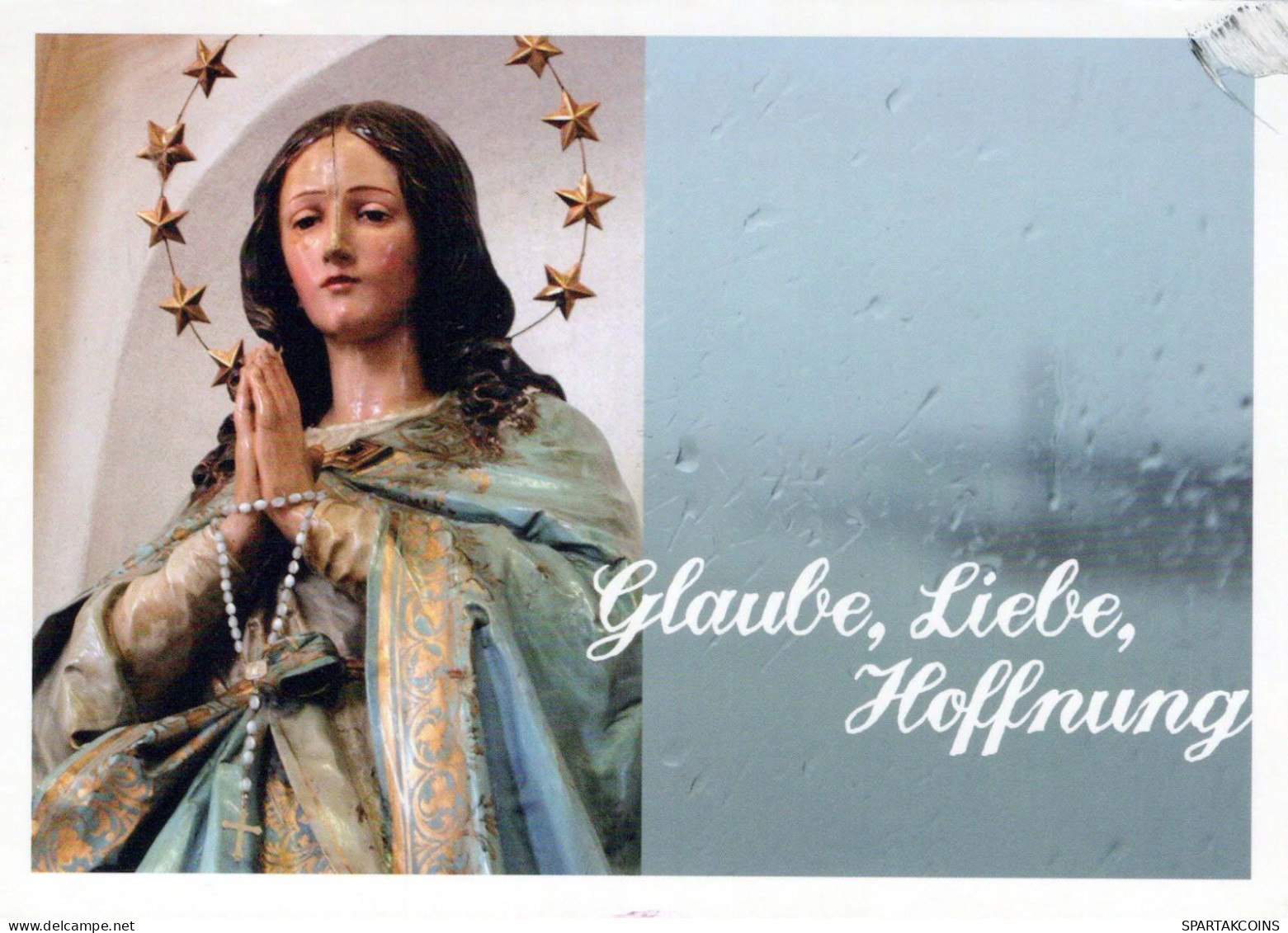 STATUA SAINT Cristianesimo Religione Vintage Cartolina CPSM #PBQ320.A - Quadri, Vetrate E Statue