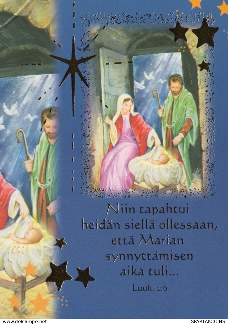 Jungfrau Maria Madonna Jesuskind Religion Vintage Ansichtskarte Postkarte CPSM #PBQ072.A - Vierge Marie & Madones