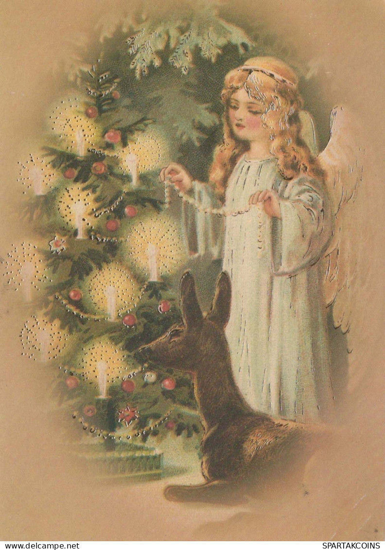 ENGEL Weihnachten Vintage Ansichtskarte Postkarte CPSM #PBP401.A - Engel