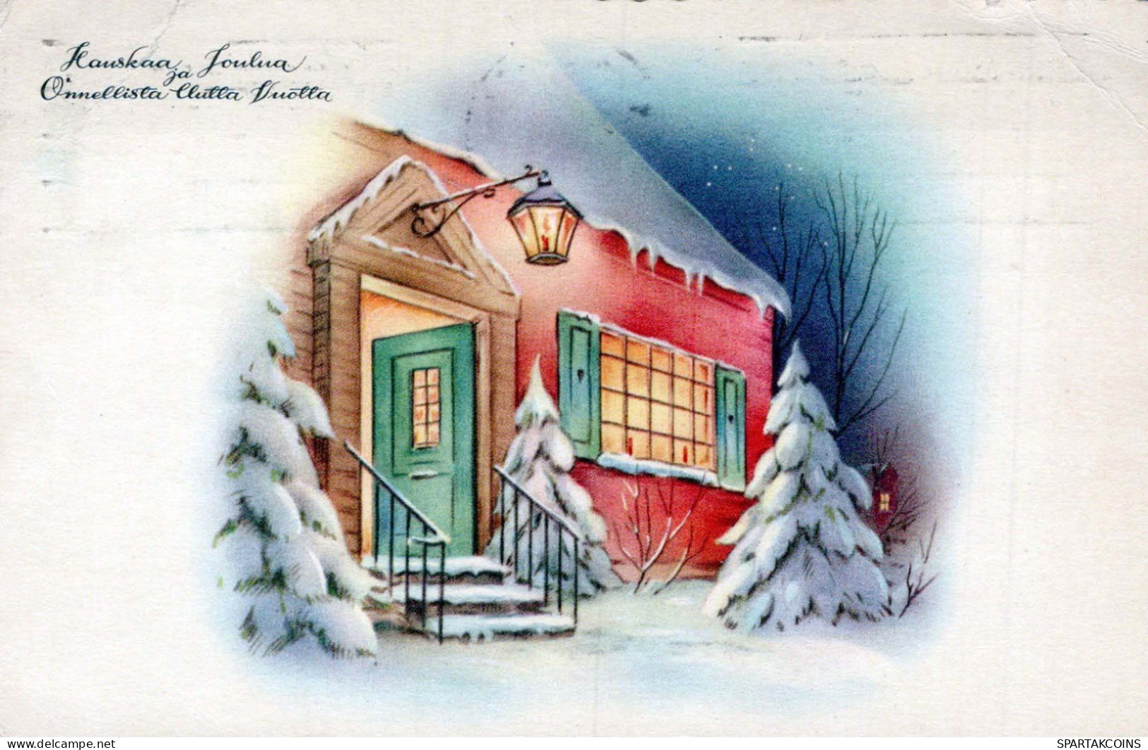 Buon Anno Natale CANDELA Vintage Cartolina CPSMPF #PKD042.A - Nouvel An