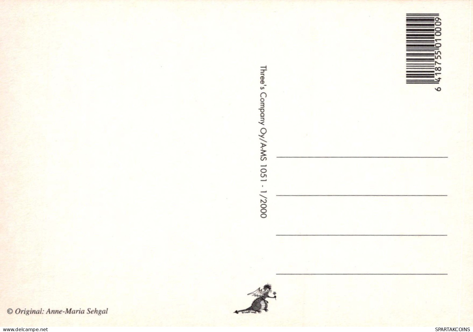 HUMOR DIBUJOS ANIMADOS Vintage Tarjeta Postal CPSM #PBV704.A - Humour