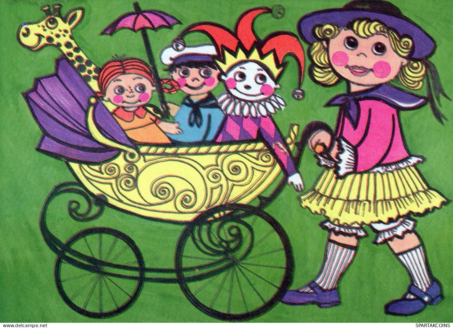 ENFANTS HUMOUR Vintage Carte Postale CPSM #PBV381.A - Tarjetas Humorísticas