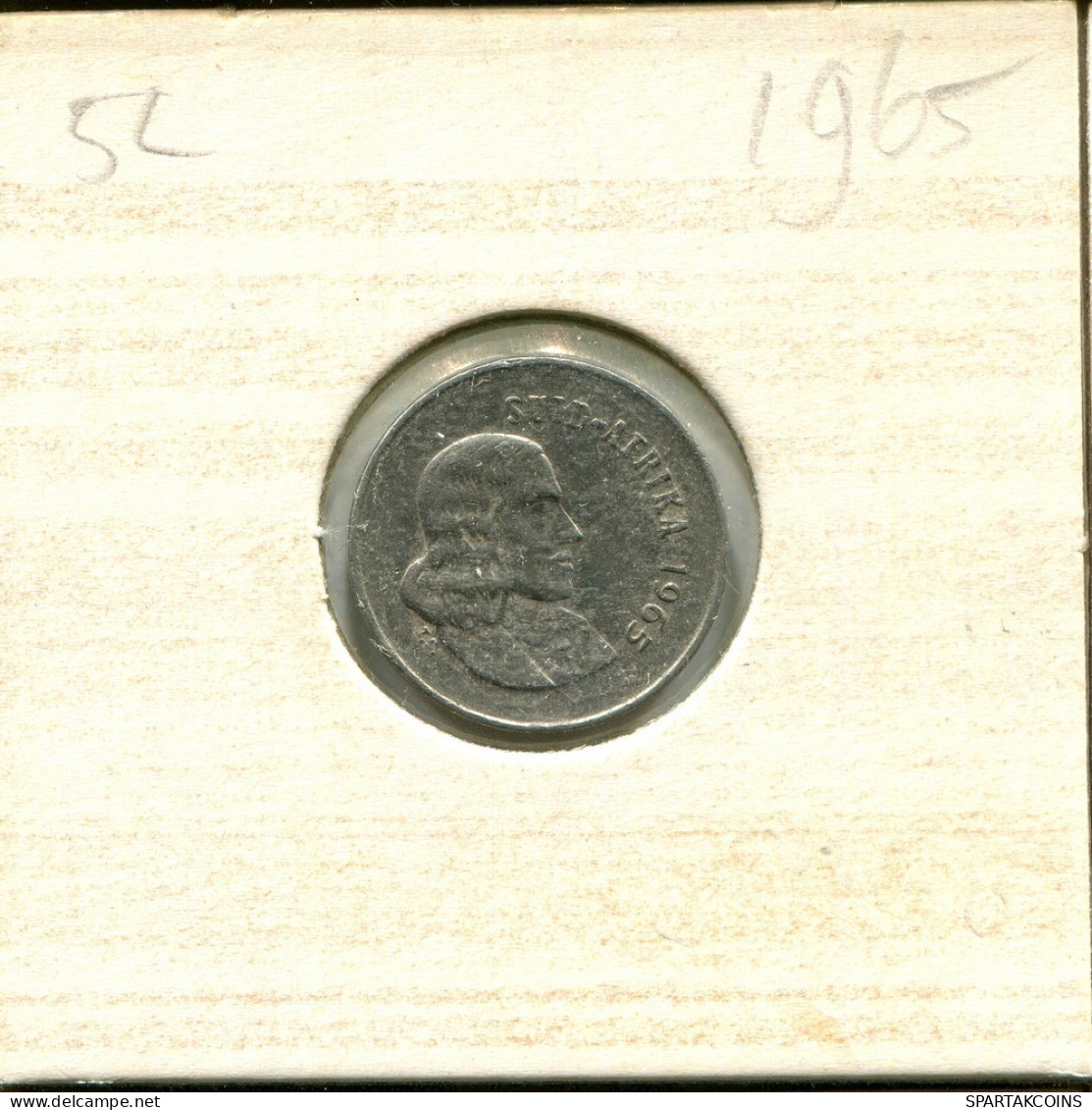5 CENTS 1965 SOUTH AFRICA Coin #AT101.U.A - Afrique Du Sud