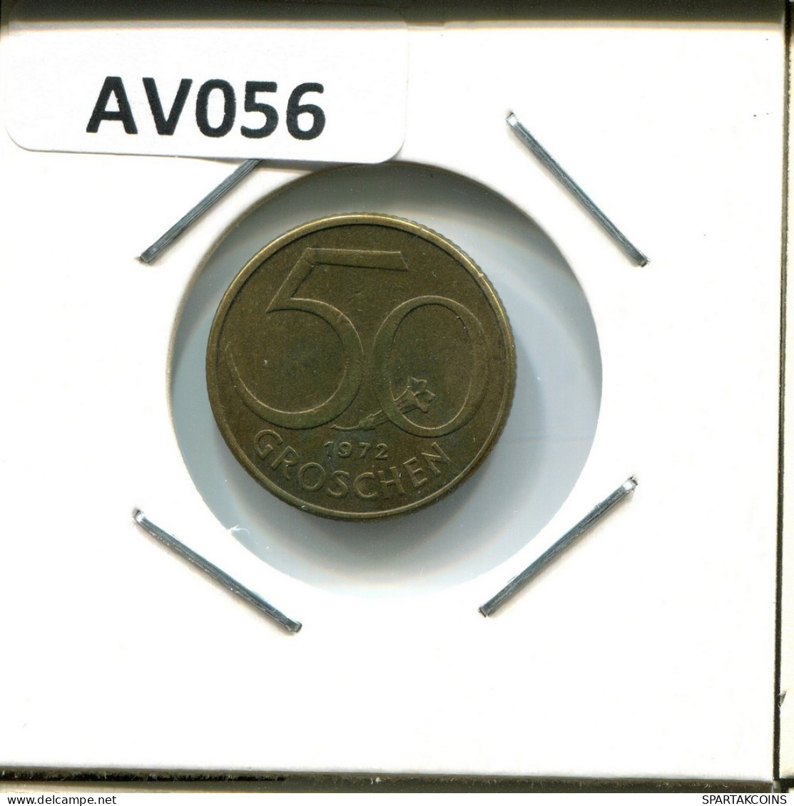 50 GROSCHEN 1972 AUSTRIA Moneda #AV056.E.A - Austria