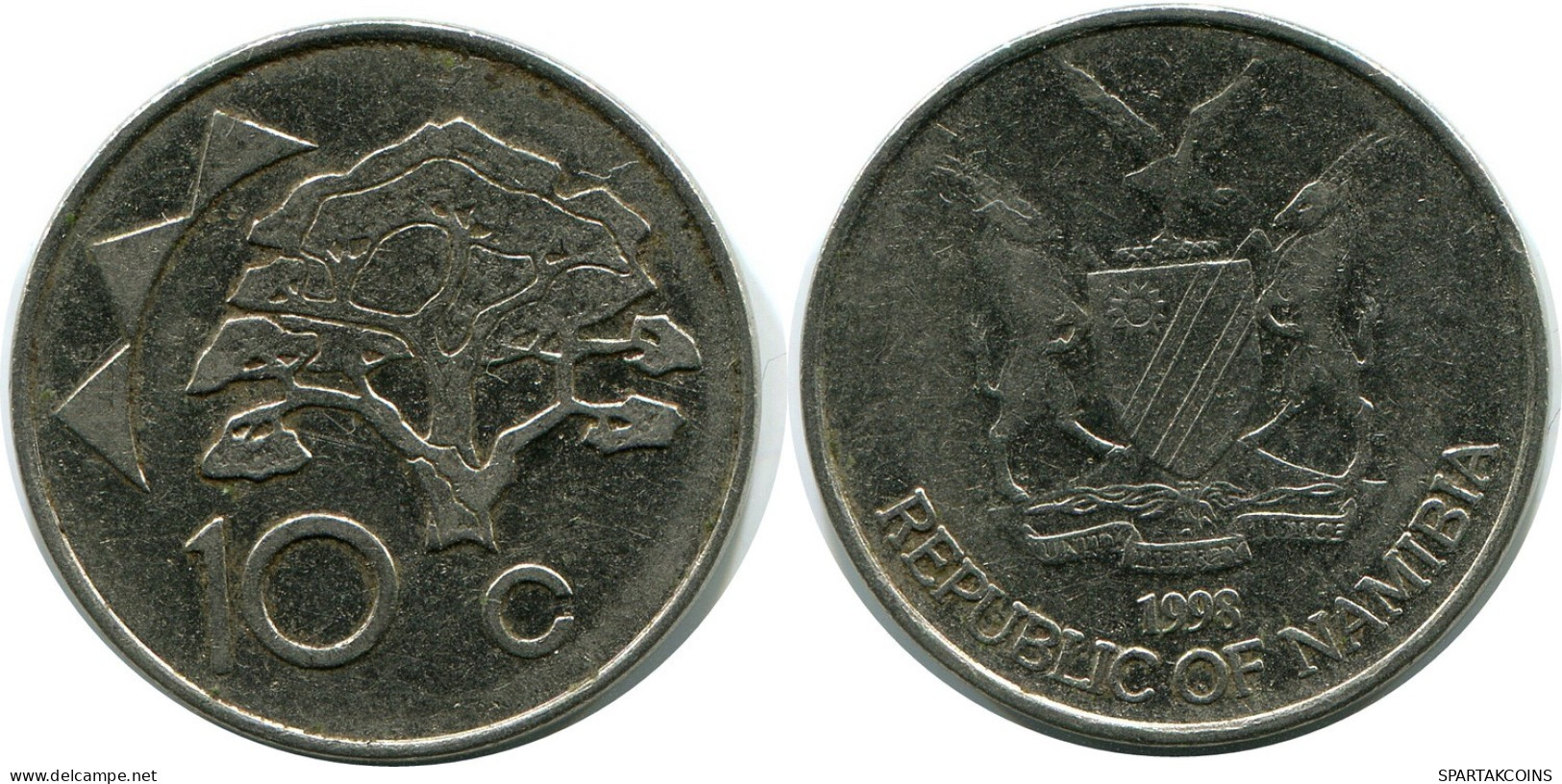 10 DOLLARS 1998 NAMIBIA Moneda #AP913.E.A - Namibia