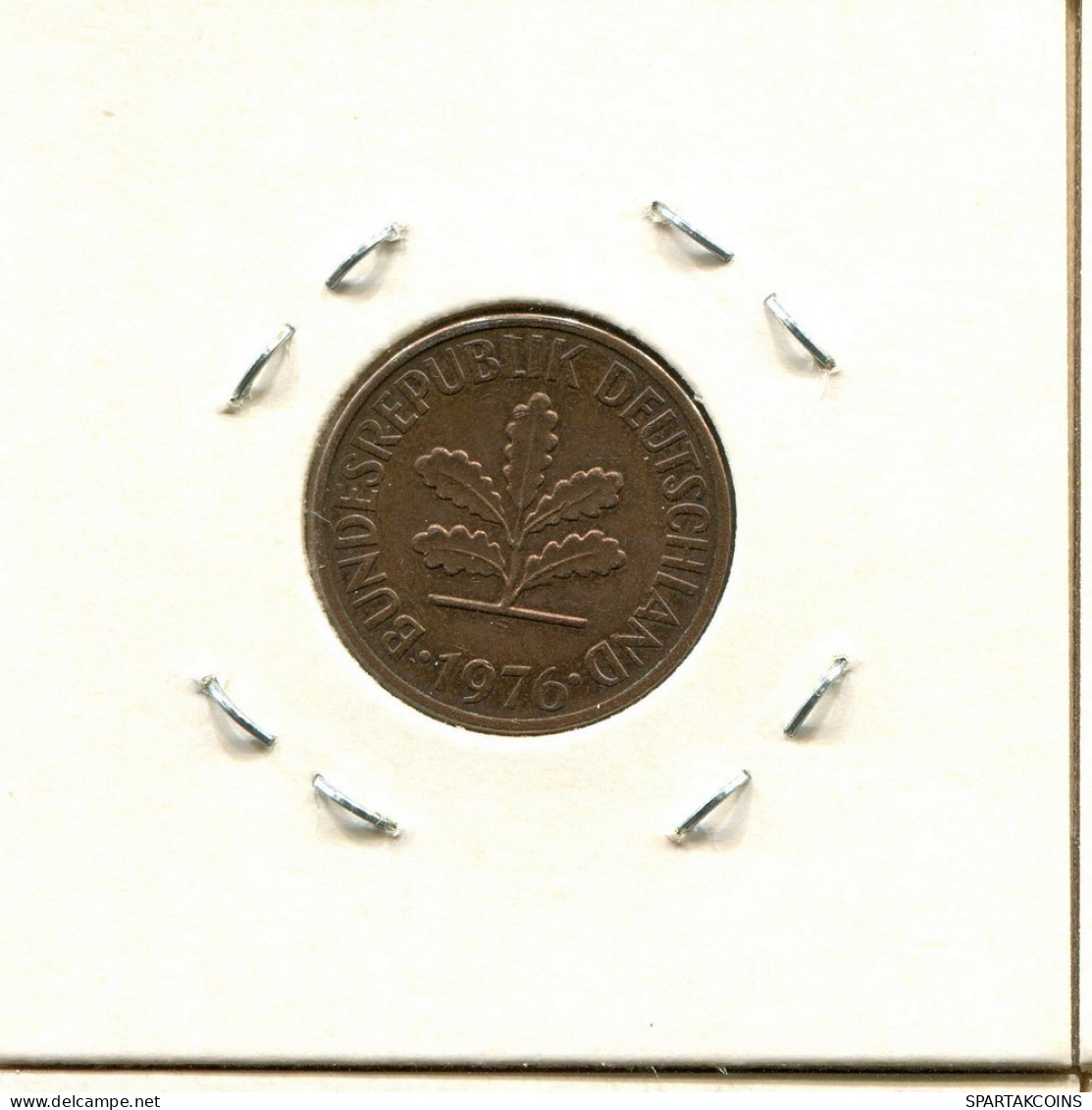 2 PFENNIG 1976 J BRD ALEMANIA Moneda GERMANY #DC241.E.A - 2 Pfennig