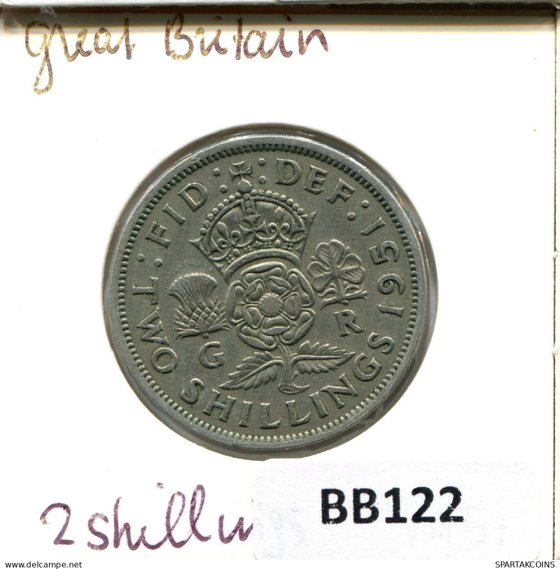 2 SHILLINGS 1951 UK GROßBRITANNIEN GREAT BRITAIN Münze #BB122.D.A - J. 1 Florin / 2 Schillings