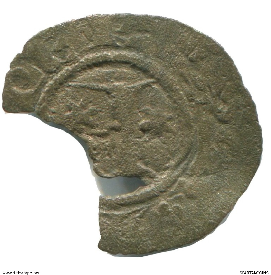 CRUSADER CROSS Authentic Original MEDIEVAL EUROPEAN Coin 0.3g/14mm #AC390.8.F.A - Sonstige – Europa