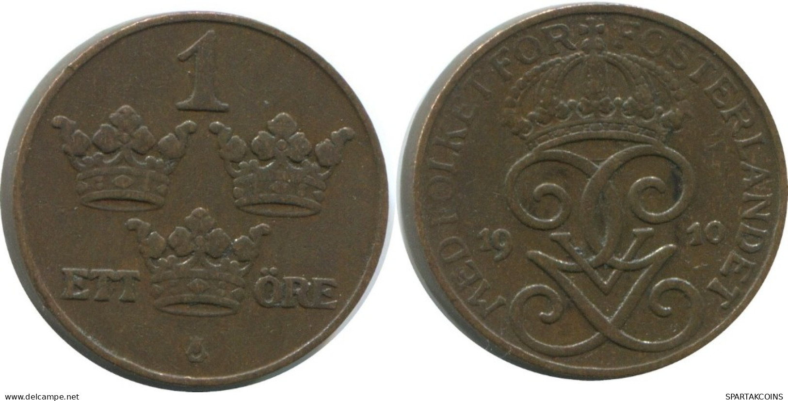 1 ORE 1910 SUECIA SWEDEN Moneda #AD390.2.E.A - Sweden