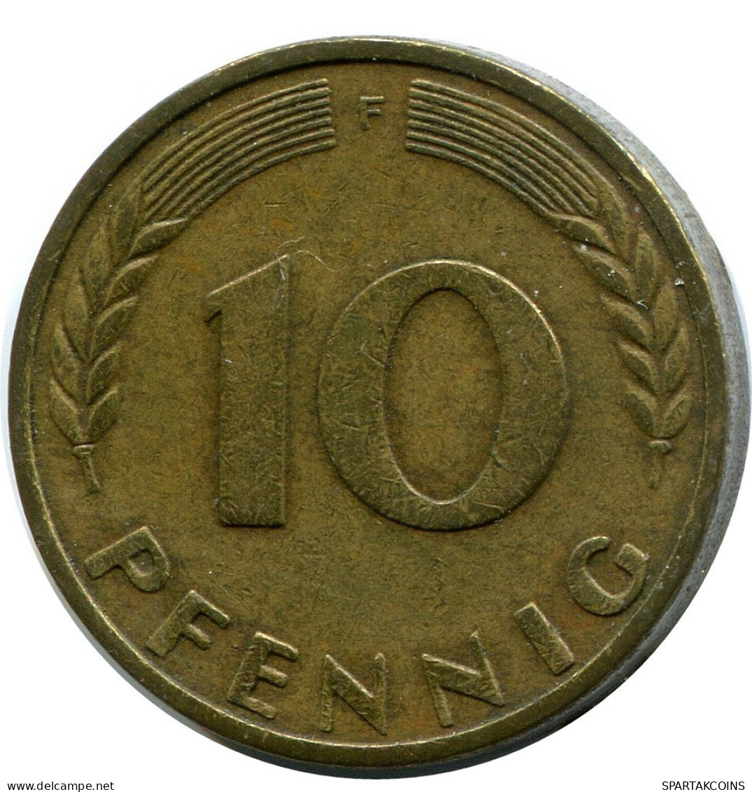 10 PFENNIG 1950 F BRD DEUTSCHLAND Münze GERMANY #AZ462.D.A - 10 Pfennig