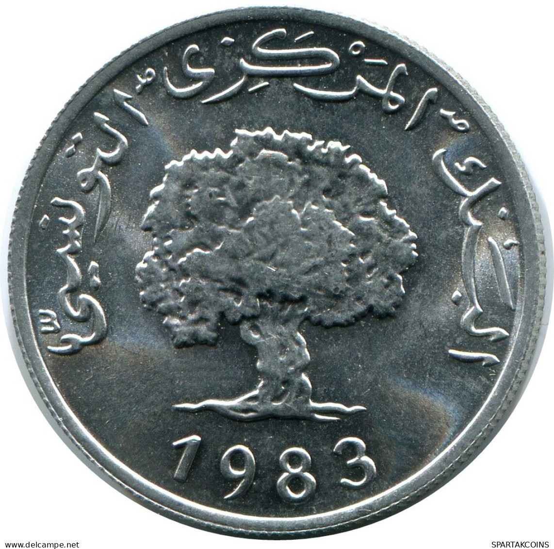 5 MILLIMES 1983 TÚNEZ TUNISIA Moneda #AP462.E.A - Tunisie
