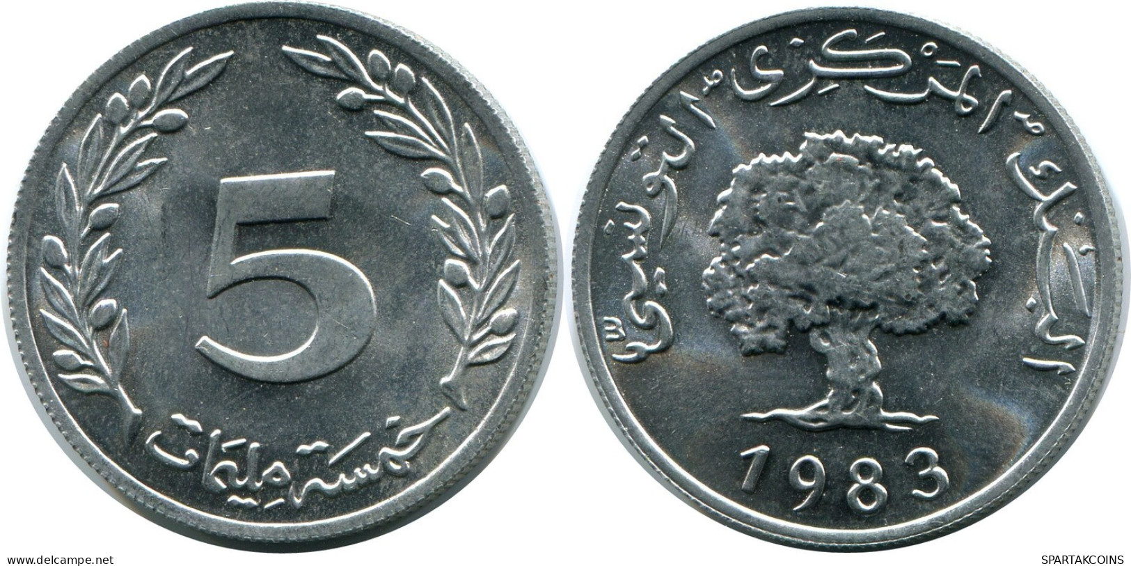 5 MILLIMES 1983 TÚNEZ TUNISIA Moneda #AP462.E.A - Tunesië