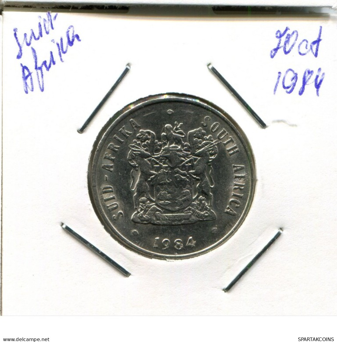 20 CENTS 1984 SOUTH AFRICA Coin #AN725.U.A - Afrique Du Sud