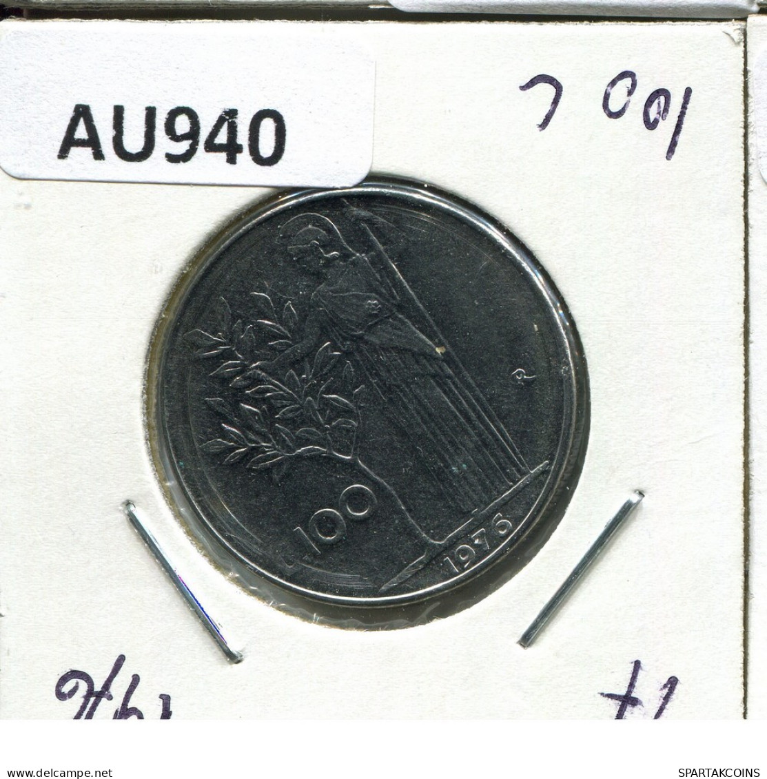 100 LIRE 1976 ITALIA ITALY Moneda #AU940.E.A - 100 Liras