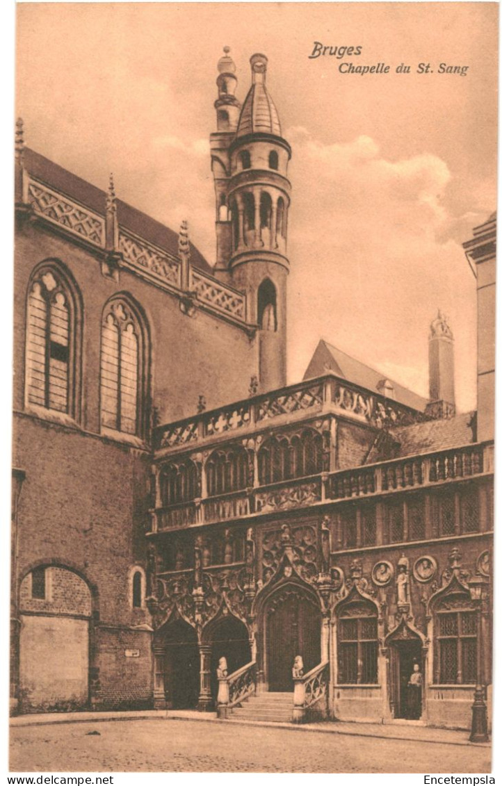 CPA Carte Postale Belgique Bruges Chapelle Saint Sang  VM80385 - Brugge