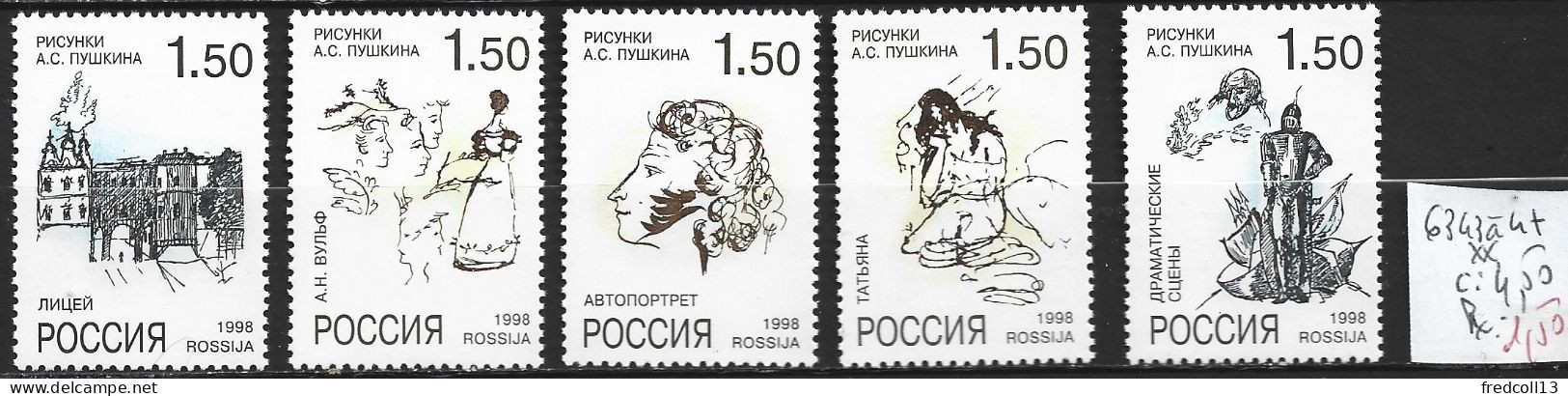 RUSSIE 6343 à 47 ** Côte 4.50 € - Unused Stamps