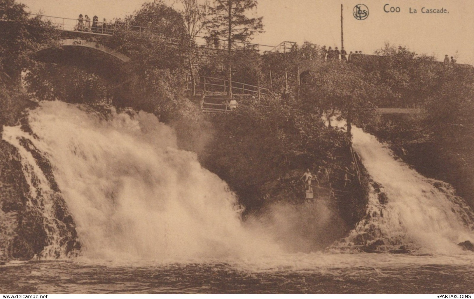 BELGIUM COO WATERFALL Province Of Liège Postcard CPA #PAD141.A - Stavelot