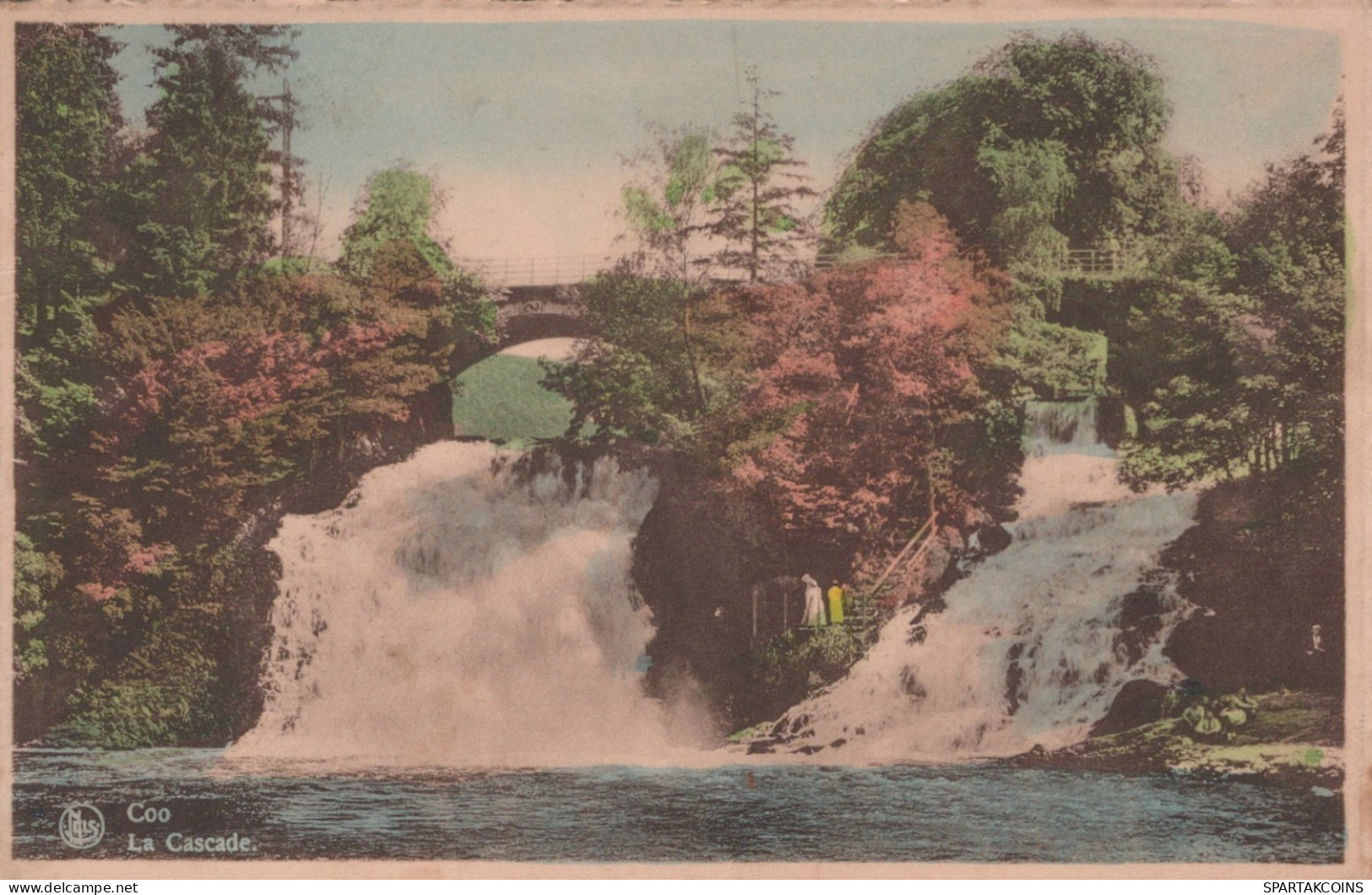 BELGIUM COO WATERFALL Province Of Liège Postcard CPA #PAD191.A - Stavelot