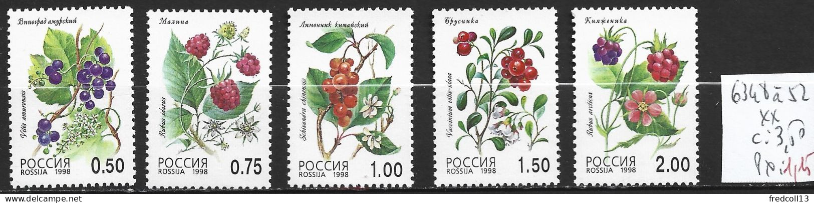 RUSSIE 6348 à 52 ** Côte 3.50 € - Nuovi