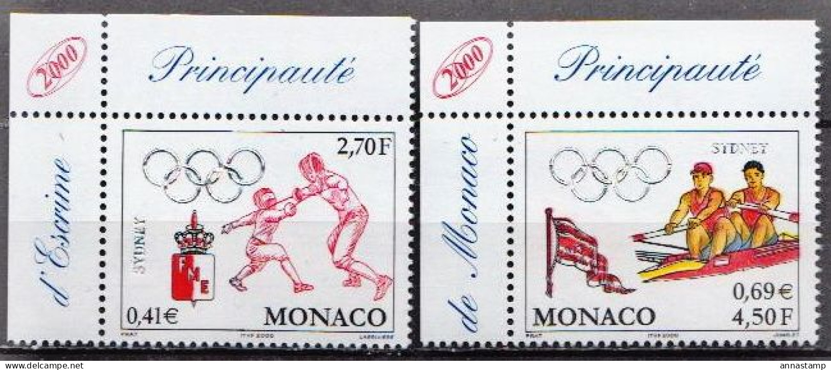 Monaco MNH Set - Estate 2000: Sydney - Paralympic