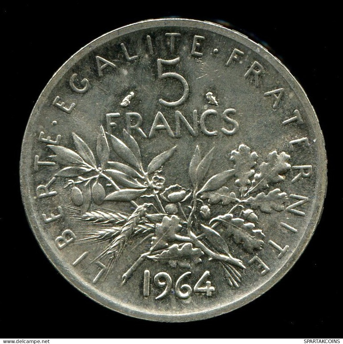 5 FRANCS 1964 FRANKREICH FRANCE Französisch Münze SILBER #W10353.18.D.A - 5 Francs