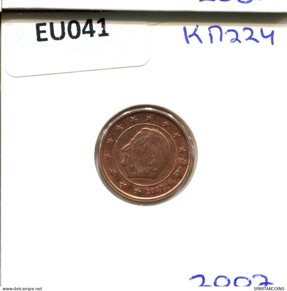 1 EURO CENT 2007 BÉLGICA BELGIUM Moneda #EU041.E.A - Belgien