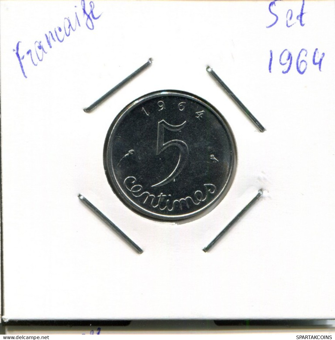 5 CENTIMES 1964 FRANCIA FRANCE Moneda #AN796.E.A - 5 Centimes