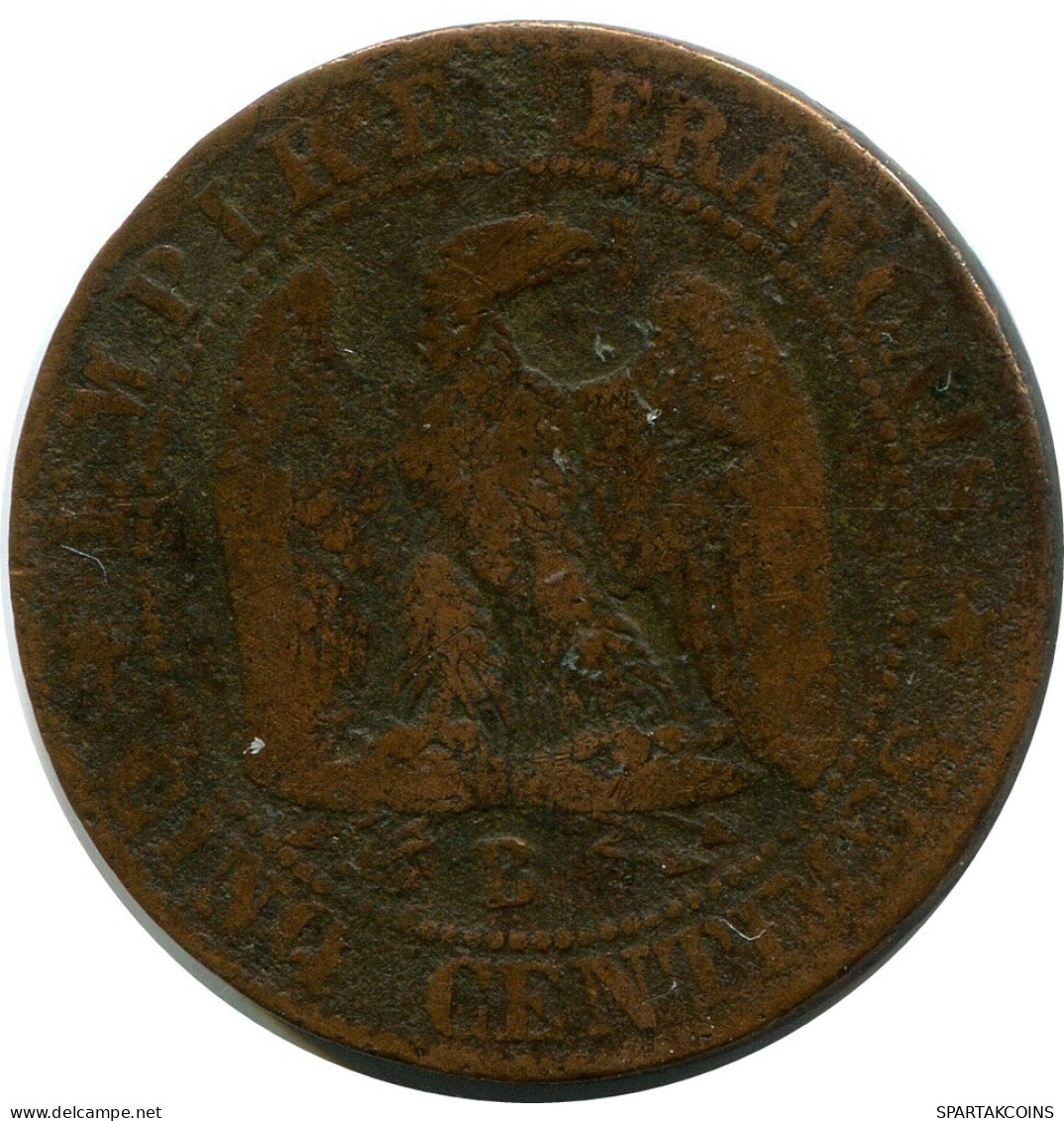 5 CENTIMES 1855 B FRANCE Pièce Napoleon III #AZ847.F.A - 5 Centimes